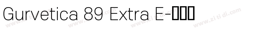 Gurvetica 89 Extra E字体转换